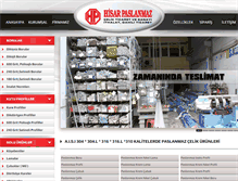 Tablet Screenshot of hisarpaslanmaz.com